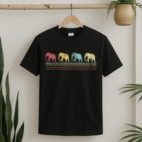 Elephant Lover Retro Elephant animal T-Shirt