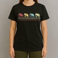 Elephant Lover Retro Elephant animal T-Shirt