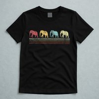 Elephant Lover Retro Elephant animal T-Shirt