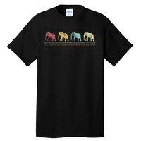 Elephant Lover Retro Elephant animal Tall T-Shirt