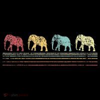 Elephant Lover Retro Elephant animal 7-Panel Snapback Hat