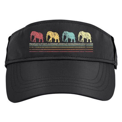 Elephant Lover Retro Elephant animal Adult Drive Performance Visor
