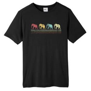 Elephant Lover Retro Elephant animal Tall Fusion ChromaSoft Performance T-Shirt