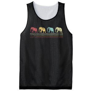 Elephant Lover Retro Elephant animal Mesh Reversible Basketball Jersey Tank