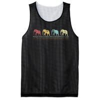 Elephant Lover Retro Elephant animal Mesh Reversible Basketball Jersey Tank