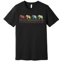 Elephant Lover Retro Elephant animal Premium T-Shirt