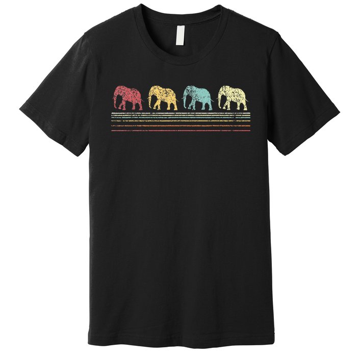 Elephant Lover Retro Elephant animal Premium T-Shirt