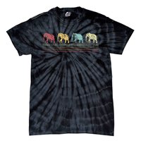 Elephant Lover Retro Elephant animal Tie-Dye T-Shirt