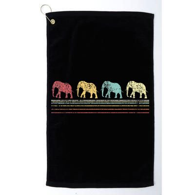 Elephant Lover Retro Elephant animal Golf Towel