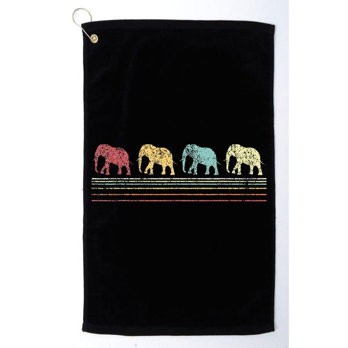 Elephant Lover Retro Elephant animal Golf Towel