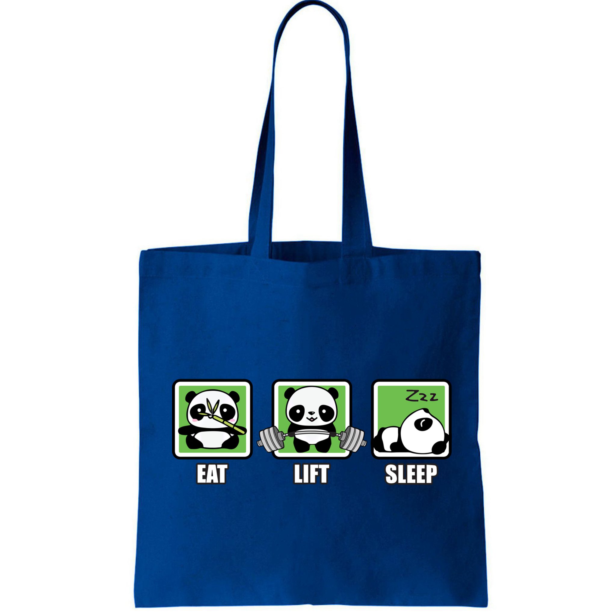 Eat Lift Sleep Cute Anime Panda Cartoon Gym Motivational Cute Gift Bag