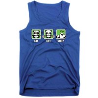 Eat Lift Sleep Cute Anime Panda Cartoon Gym Motivational Cute Gift Tank Top