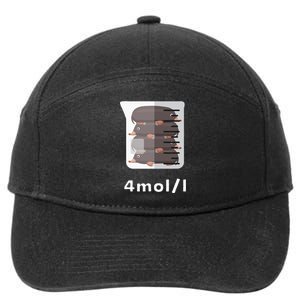 Experiment Lab Science Student Chemistry Teacher Mole 7-Panel Snapback Hat