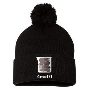 Experiment Lab Science Student Chemistry Teacher Mole Pom Pom 12in Knit Beanie