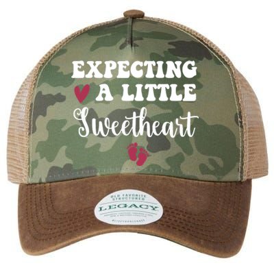 Expecting Little Sweetheart Valentine Pregnancy Announcement Legacy Tie Dye Trucker Hat