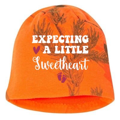 Expecting Little Sweetheart Valentine Pregnancy Announcement Kati - Camo Knit Beanie