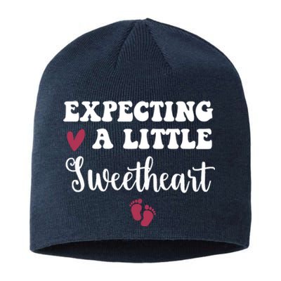 Expecting Little Sweetheart Valentine Pregnancy Announcement Sustainable Beanie