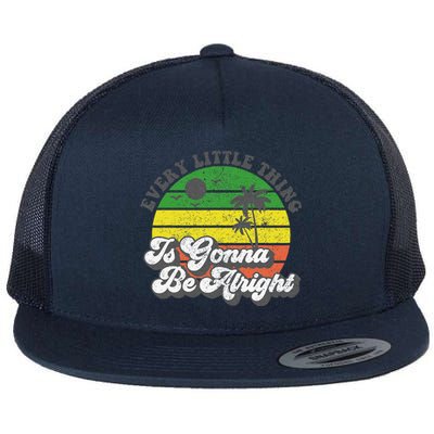 Every Little Thing Is Gonna Be Alright Jamaica Womens Gift Flat Bill Trucker Hat