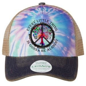 Every Little Thing Is Gonna Be Alright Yoga Tree Root Color Legacy Tie Dye Trucker Hat