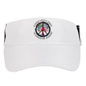 Every Little Thing Is Gonna Be Alright Yoga Tree Root Color Adult Drive Performance Visor