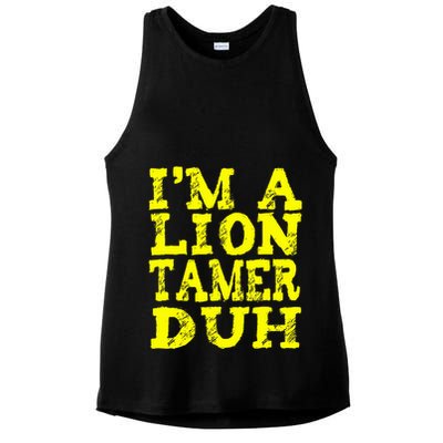 Easy Lion Tamer Halloween Costume Lazy Last Minute Ladies PosiCharge Tri-Blend Wicking Tank