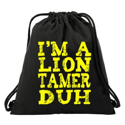 Easy Lion Tamer Halloween Costume Lazy Last Minute Drawstring Bag