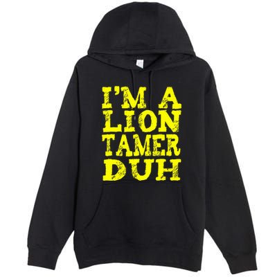 Easy Lion Tamer Halloween Costume Lazy Last Minute Premium Pullover Hoodie