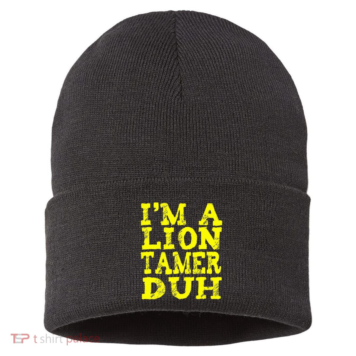 Easy Lion Tamer Halloween Costume Lazy Last Minute Sustainable Knit Beanie