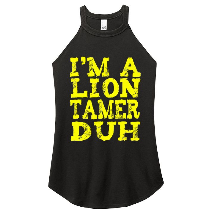 Easy Lion Tamer Halloween Costume Lazy Last Minute Women's Perfect Tri Rocker Tank