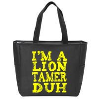 Easy Lion Tamer Halloween Costume Lazy Last Minute Zip Tote Bag