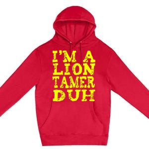 Easy Lion Tamer Halloween Costume Lazy Last Minute Premium Pullover Hoodie