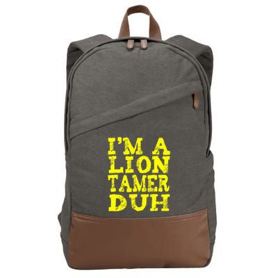 Easy Lion Tamer Halloween Costume Lazy Last Minute Cotton Canvas Backpack