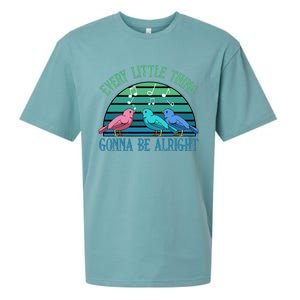 Every Little Thing Is Gonna Be Alright Bird Cute Adorable Sueded Cloud Jersey T-Shirt