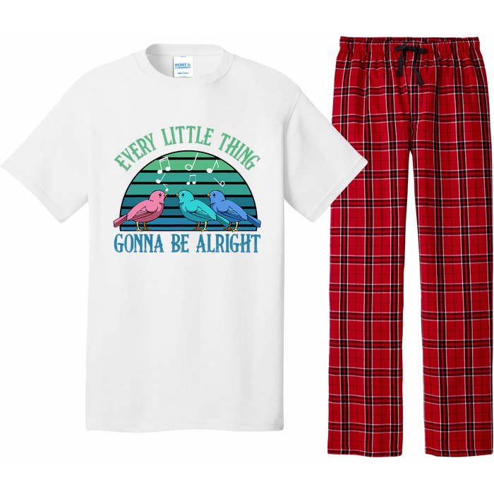 Every Little Thing Is Gonna Be Alright Bird Cute Adorable Pajama Set