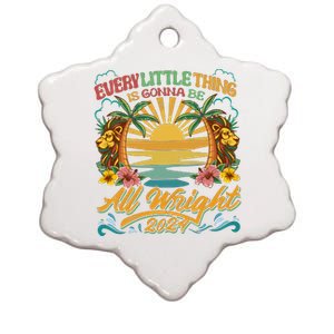 Every Little Thing Is Gonna Be Alright Ceramic Star Ornament