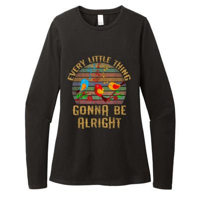 Every Little Thing Is Gonna Be Alright Little Birds Womens CVC Long Sleeve Shirt