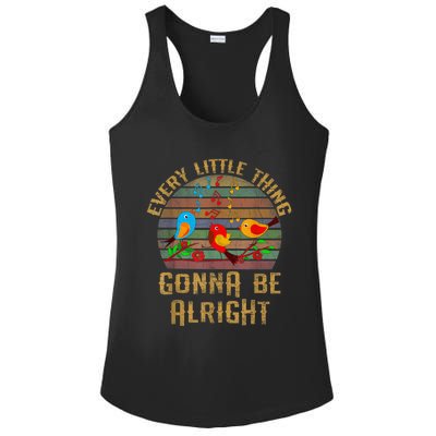 Every Little Thing Is Gonna Be Alright Little Birds Ladies PosiCharge Competitor Racerback Tank