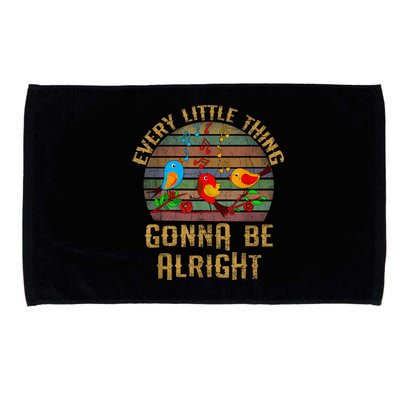 Every Little Thing Is Gonna Be Alright Little Birds Microfiber Hand Towel