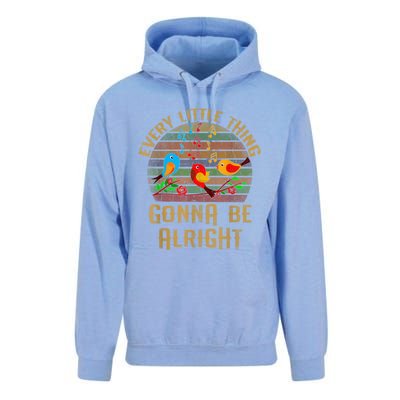 Every Little Thing Is Gonna Be Alright Little Birds Unisex Surf Hoodie