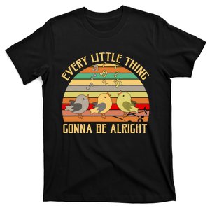 Every Little Thing Gonna Be Alright Bird Retro Quote T-Shirt