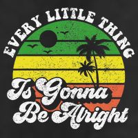 Every Little Thing Is Gonna Be Alright Jamaica Wo Gift Adult Drive Performance Visor