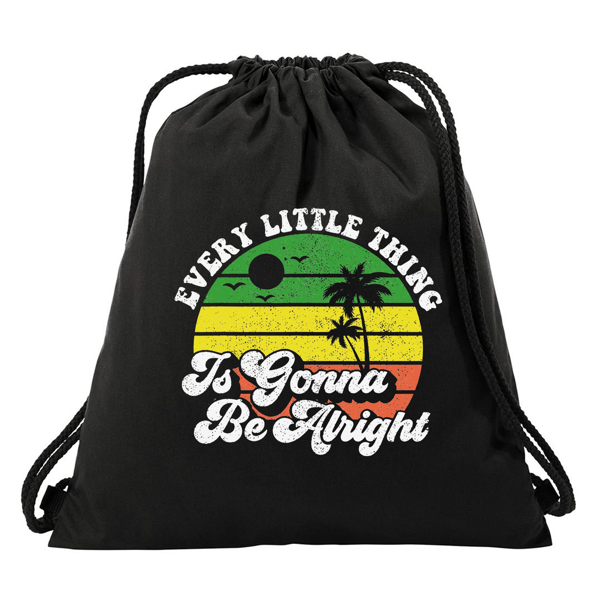 Every Little Thing Is Gonna Be Alright Jamaica Wo Gift Drawstring Bag
