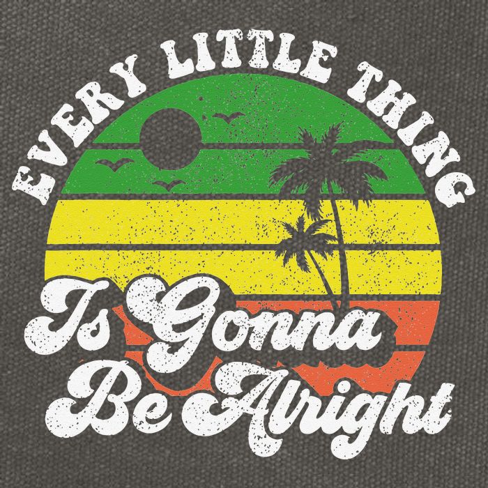 Every Little Thing Is Gonna Be Alright Jamaica Wo Gift Cotton Canvas Backpack