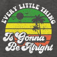 Every Little Thing Is Gonna Be Alright Jamaica Wo Gift Vector Backpack