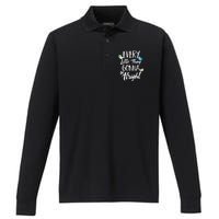 Every Little Thing Gonna Be Alright 3 Lil Birds Performance Long Sleeve Polo