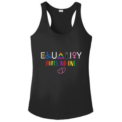 Equality Love Together Equality Hurt No One Human Rights Ladies PosiCharge Competitor Racerback Tank