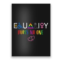 Equality Love Together Equality Hurt No One Human Rights Poster