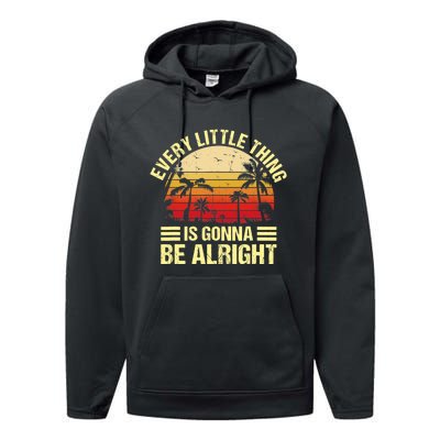 Every Little Thing Is Gonna Be Alright Jamaica Wo Gift Performance Fleece Hoodie