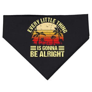 Every Little Thing Is Gonna Be Alright Jamaica Wo Gift USA-Made Doggie Bandana