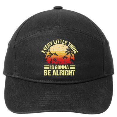 Every Little Thing Is Gonna Be Alright Jamaica Wo Gift 7-Panel Snapback Hat